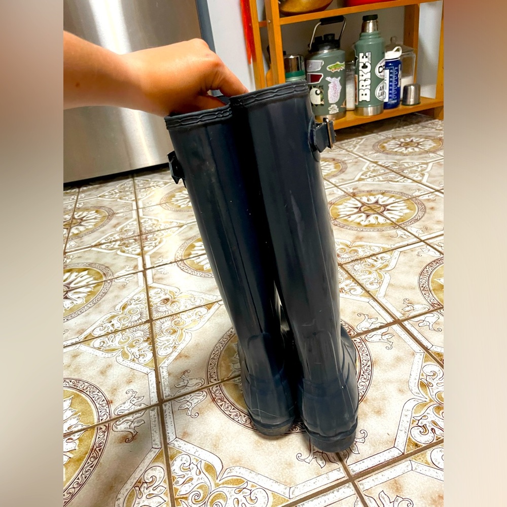 HUNTER High Black Rain Boots - Picture 4 of 6